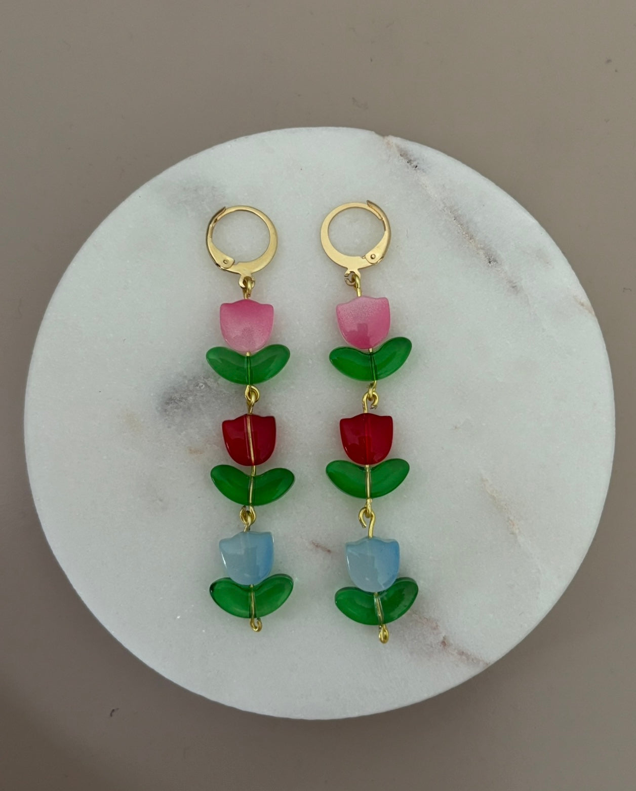 Vergoldete Tulpen Ohrringe 🌷🌷