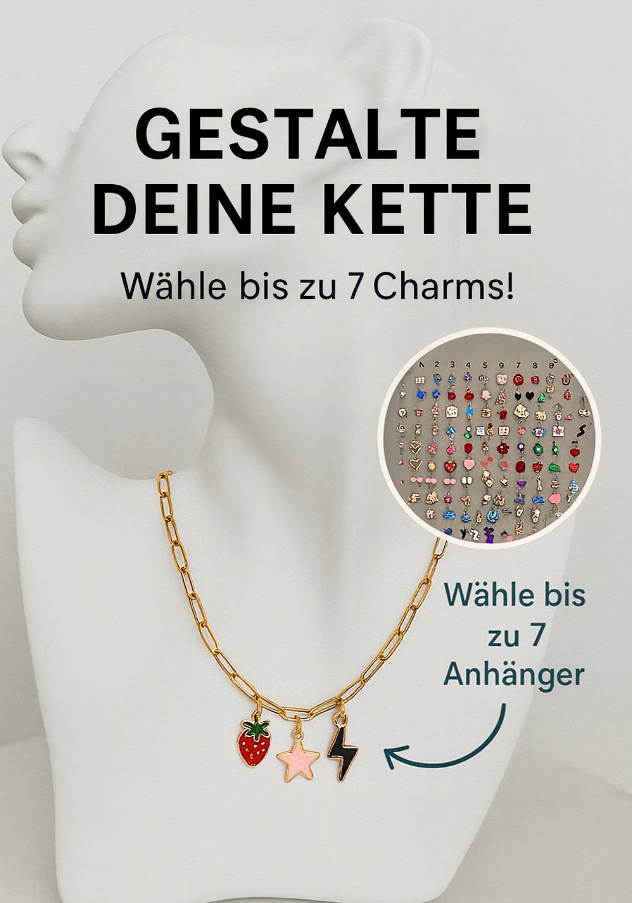✨ Kreiere deine eigene Kette – mit deinen Wunsch-Charms