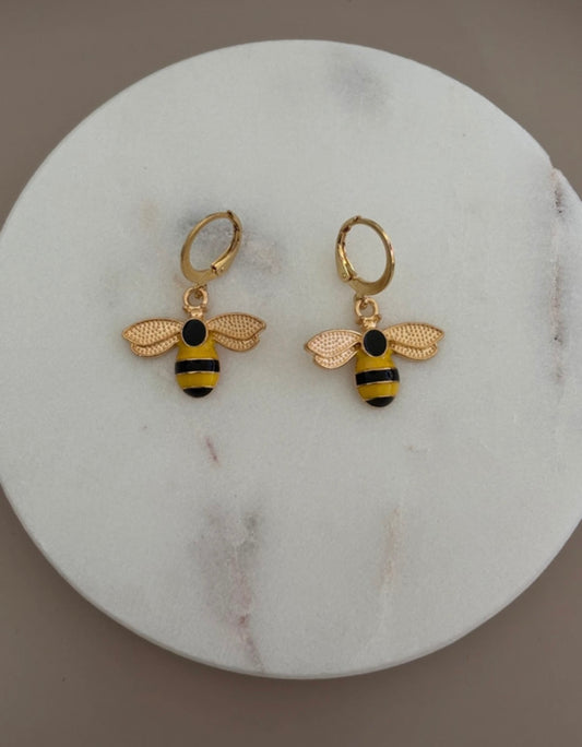 Vergoldete Bienen Ohrringe 🐝💛