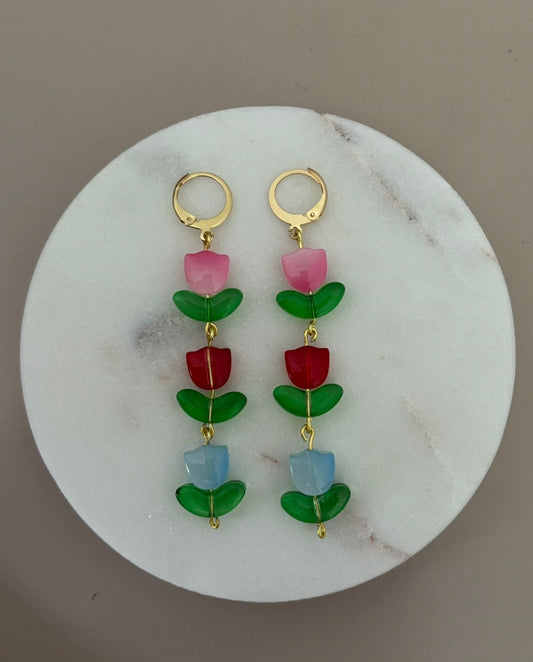 Vergoldete Tulpen Ohrringe 🌷🌷