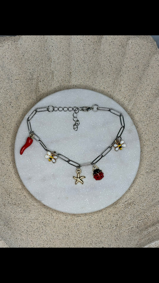 Sommerliches Charm-Armband – “Good Vibes Only”